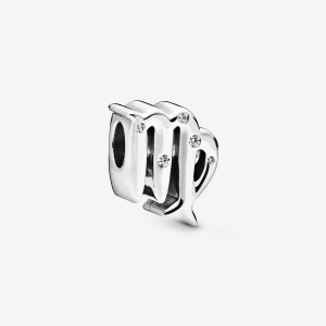 Pandora Sparkling Virgo Zodiac Charm Silber | 241ZGEHBU
