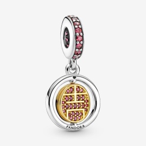Pandora Spinning Lucky Dangle Charm Mehrfarbig | 591CZVOKE