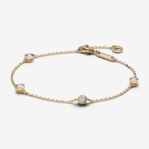 Pandora Station Chain Bracelet 0.40 carat tw 14k Gold Gold | 136AXYQTL