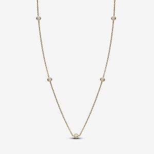 Pandora Station Necklace 0.50 carat tw 14k Gold Gold | 845YTBVQM