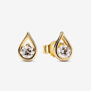 Pandora Stud Earrings 0.50 carat tw 14k Gold Gold | 236ZIYVBD