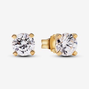 Pandora Stud Earrings 1.00 carat tw 14k Gold Gold | 792ALXQNO