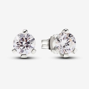 Pandora Stud Earrings 1.00 carat tw 14k White Gold Weiß Gold | 964LKZOPD