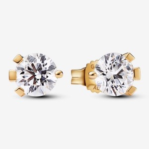 Pandora Stud Earrings 2.00 carat tw 14k Gold Gold | 567MNYUBA