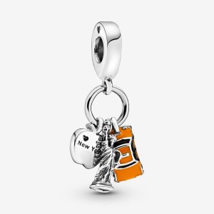 Pandora Symbols of New York City Dangle Charm Silber | 875CDFWEL