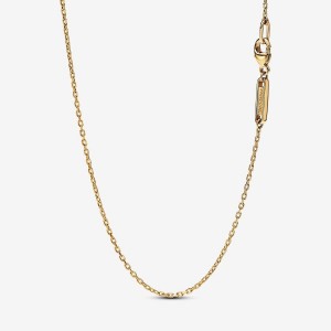 Pandora Talisman Cable Chain Necklace 14k Gold Gold | 315OGYJXF