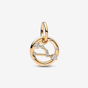 Pandora Taurus Zodiac Dangle Charm Gold | 320AWYCPG