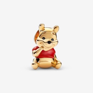 Pandora Winnie the Pooh Bear Charm Gold | 536HOTEYW